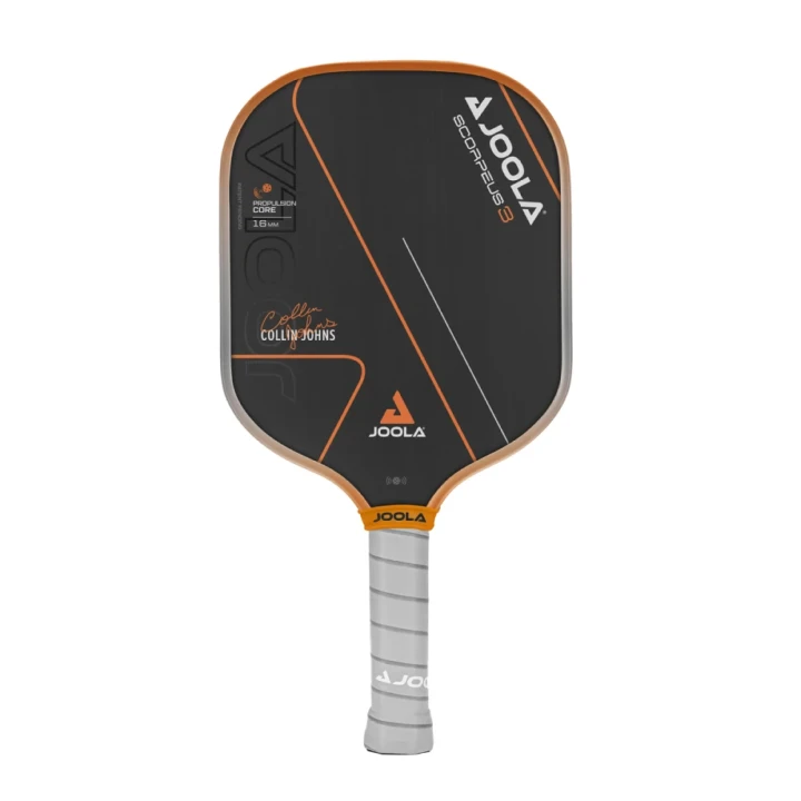 Vợt JOOLA Collin Johns Scorpeus 3 16mm dáng bản rộng với mặt phủ Charged Carbon