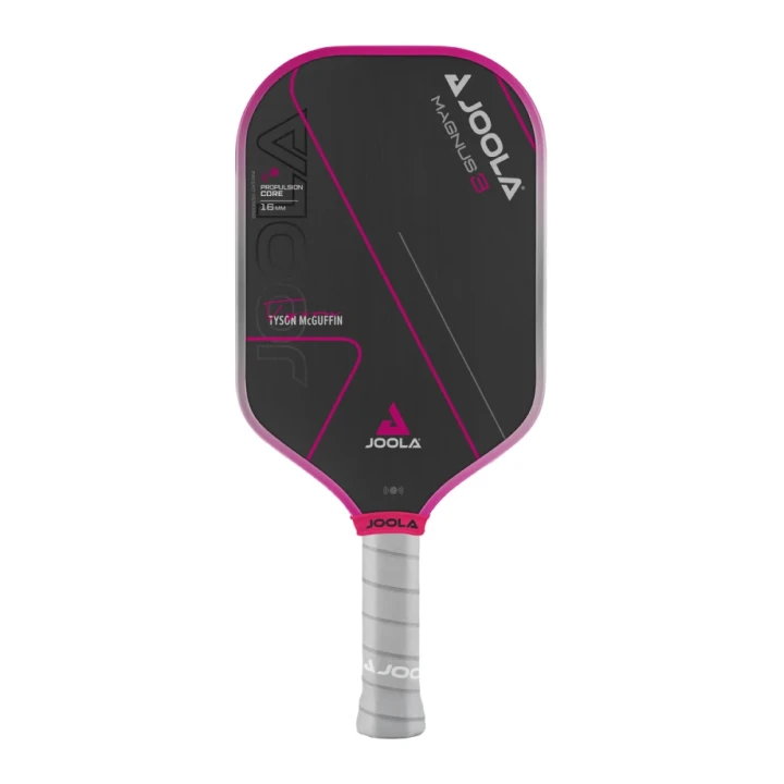 Vợt JOOLA Tyson McGuffin Magnus 3 16mm với cán ngắn 5 inch đặc trưng dáng Magnus